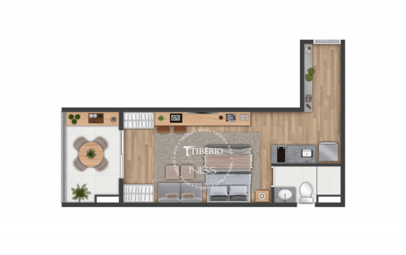 Apartamento à venda Higienópolis com 31m² e 1 quarto por R$ 339.500 - 131424808-planta.png