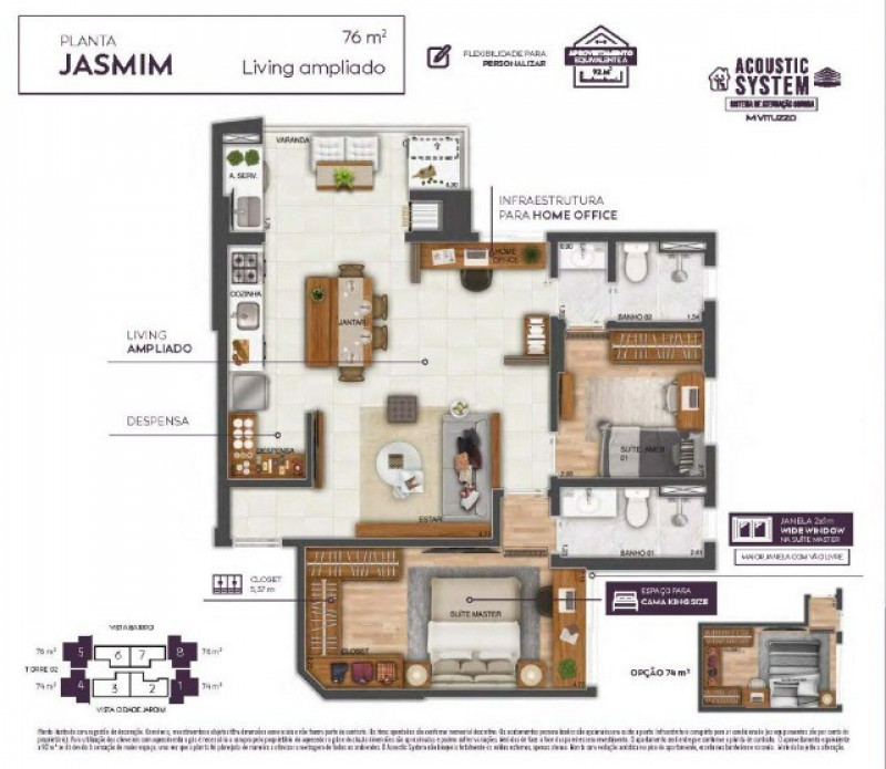 Apartamento à venda Jardim Satélite com 74m² e 3 quartos por R$ 610.000 - 972562682-637255685917433.jpg