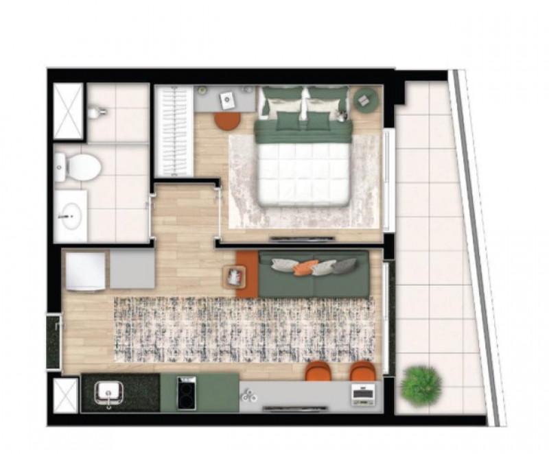 imóvel com 33m² - Santo Amaro - São Paulo