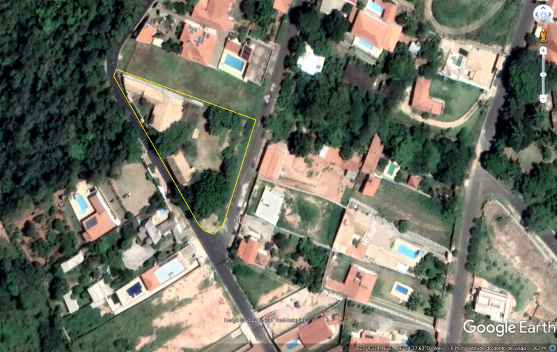 Chácara à venda Centro com 700m² e 3 quartos por R$ 850.000 - 2044071303-earth.jpg