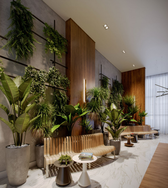 Studio à venda Vila Olímpia com 24m² e 1 quarto por R$ 75.000 - 266706156-vivabenx-vlolimpia-hall.jpg
