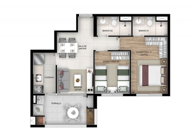 Apartamento à venda Brás com 58m² e 2 quartos por R$ 600.000 - 767333136-37.jpg