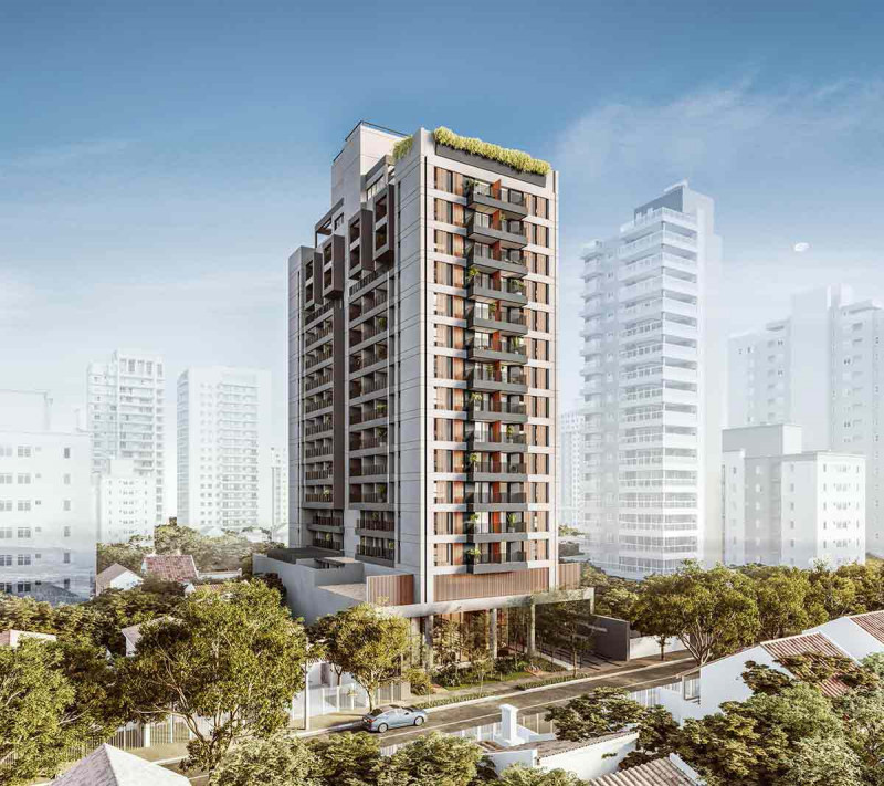 Apartamento à venda Pinheiros com 35m² e 1 quarto por R$ 810.000 - 152350681-yuny-limited-pinheiros-fachada-lateral.jpg