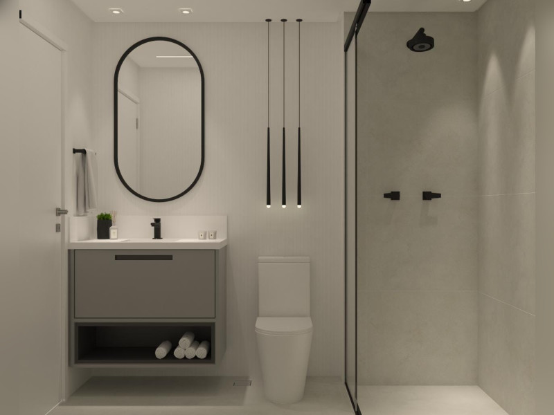 Apartamento à venda Pinheiros com 35m² e 1 quarto por R$ 810.000 - banheiro.jpg