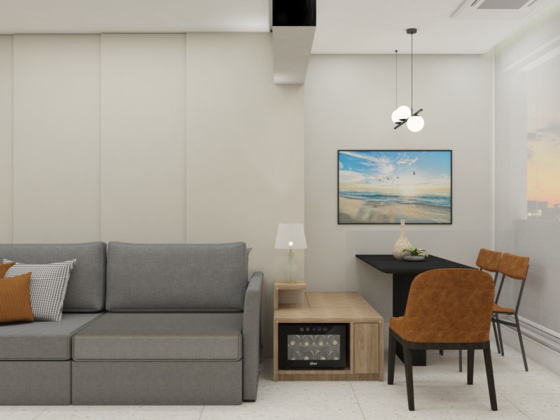 Apartamento à venda Pinheiros com 35m² e 1 quarto por R$ 810.000 - sala-sacada.jpg