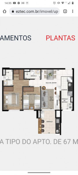 Apartamento à venda Vila Mascote com 67m² e 2 quartos por R$ 626.000 - 1193871534-img-20220503-185849-3.jpg
