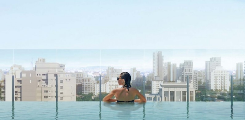 Apartamento à venda Vila Mariana com 65m² e 2 quartos por R$ 1.345.000 - 1453951454-k360-rooftop.jpg