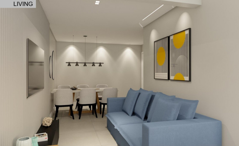 Apartamento à venda Vila Mariana com 65m² e 2 quartos por R$ 1.345.000 - 669747175-k360-living-integrado-imagem-3-projeto-grecco.jpg