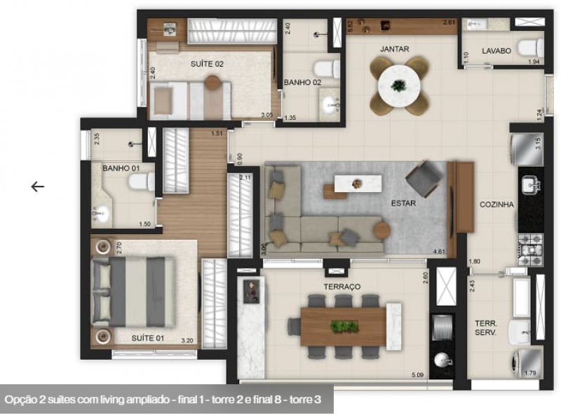 Apartamento à venda Vl. Prudente  com 90m² e 2 quartos por R$ 1.200.000 - 1664681052-planta1.png