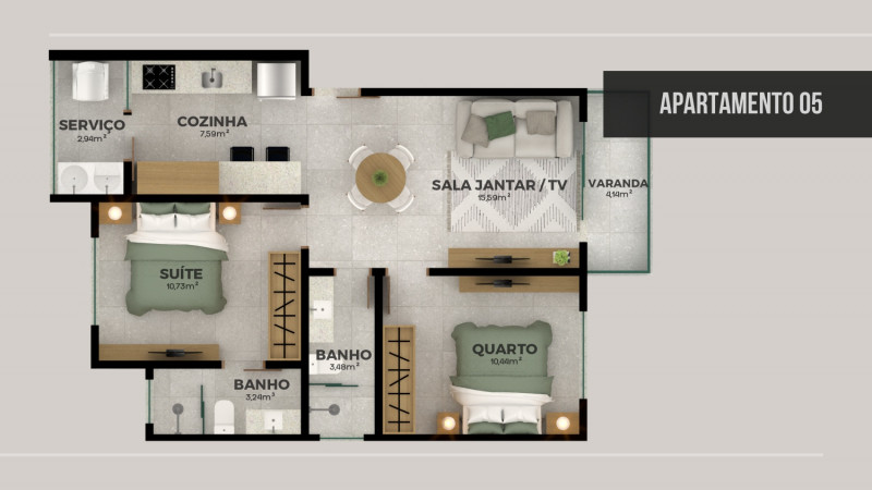 Apartamento à venda CENTRO com 64m² e 2 quartos por R$ 420.000 - 1542124732-img-20220725-143358.jpg