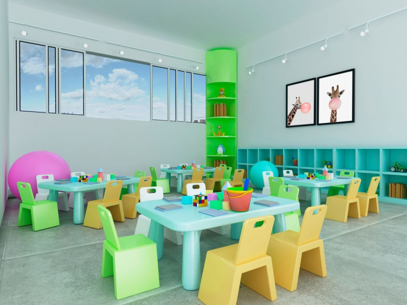 Apartamento à venda Rudge Ramos com 63m² e 2 quartos por R$ 545.000 - 1010498623-maxi-rudge-ii-15-brinquedoteca.jpg