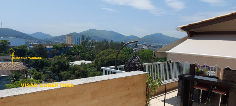 Apartamento à venda Taquara com 136m² e 3 quartos por R$ 620.000 - 70875272-visao-cobertura.png