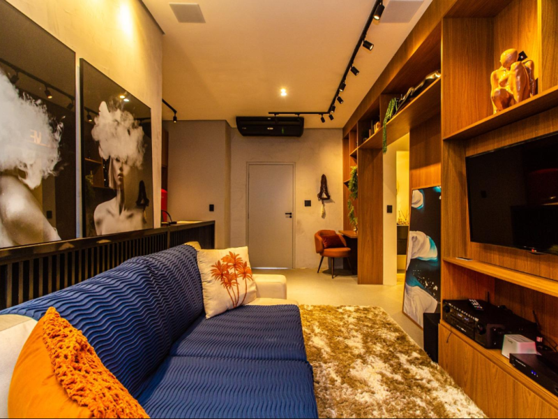 Apartamento à venda Boqueirão com 54m² e 1 quarto por R$ 505.000 - simulacao-2-decorado-one-residencial-santos.png