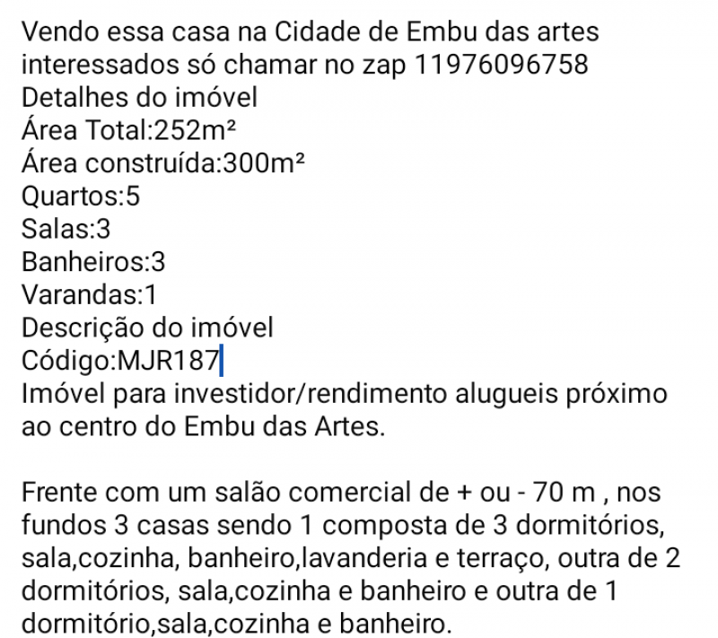 Casa à venda Jardim Novo Embu com 252m² e 5 quartos por R$ 600.000 - 1346754849-screenshot-20221223-232853-703.png