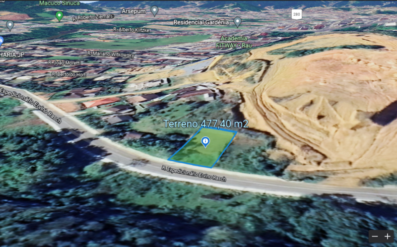 Terreno à venda Rau com 477m² e 1 quarto por R$ 270.000 - 337317046-terreno-3d.png
