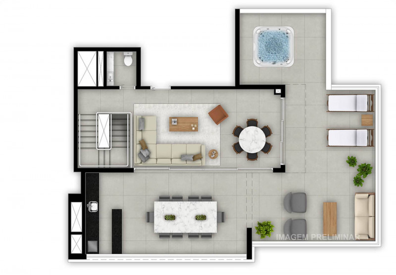 Cobertura à venda Parque São Jorge com 265m² e 4 quartos por R$ 3.200.000 - 972981447-cobertura-piso-superior.jpg
