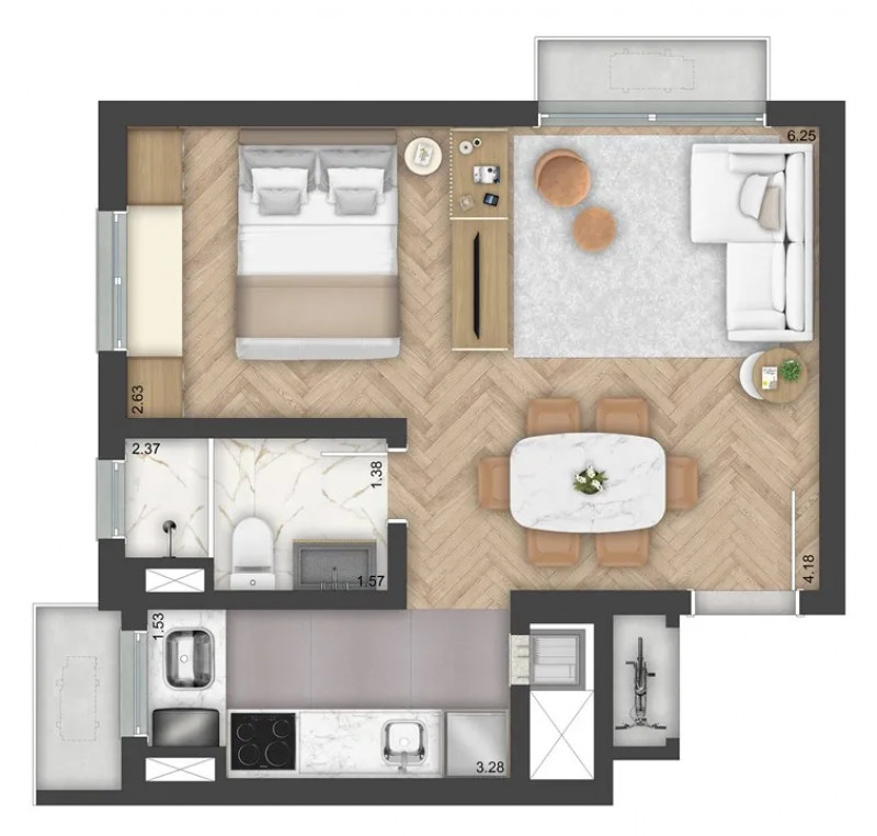 Apartamento à venda Partenon com 39m² e 1 quarto por R$ 425.000 - 403220049-conect13.jpg