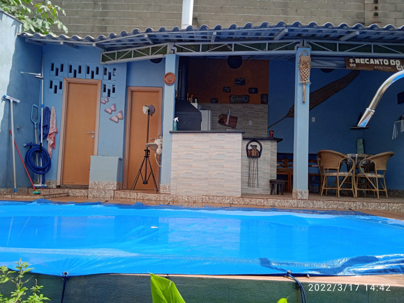 Casa de condomínio à venda Centro com 160m² e 3 quartos por R$ 450.000 - 1740142957-piscina-churrasq-wc-ferram.jpeg