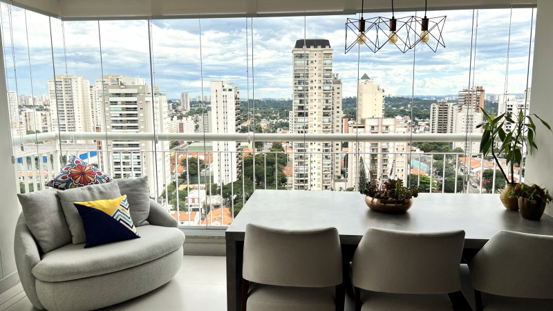 Cobertura à venda Campo Belo com 119m² e 2 quartos por R$ 2.690.000 - 1394643220-02-varanda-inferior-2.JPEG