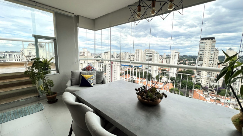 Cobertura à venda Campo Belo com 119m² e 2 quartos por R$ 2.690.000 - 1648931752-02-varanda-inferior-3.JPEG
