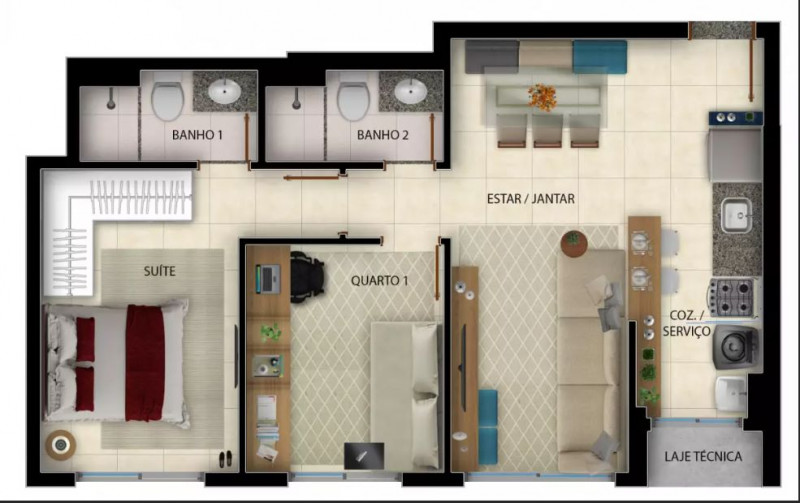 Apartamento à venda Parque Amazonia com 57m² e 2 quartos por R$ 85.000 - 84370680-img-20230404-wa0013.jpg