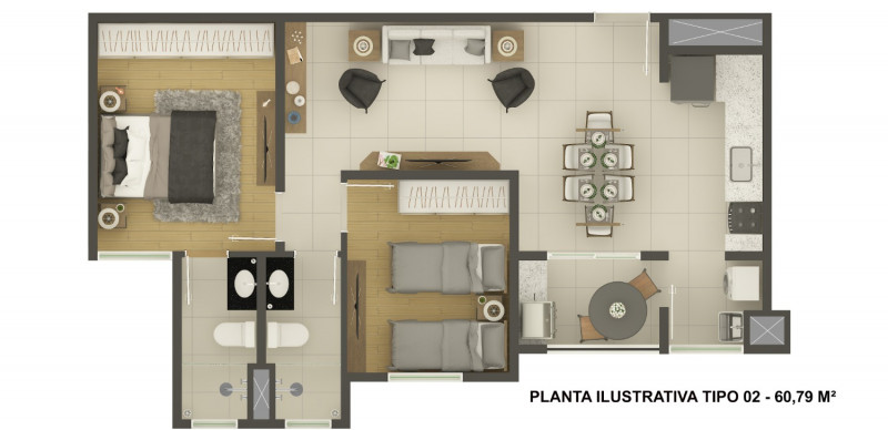 Apartamento à venda Jardim Primavera com 60m² e 2 quartos por R$ 450.000 - 2084679614-manai-residence-93-125827.jpeg