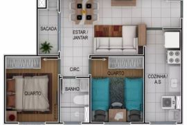 Apartamento à venda Jaraguá Esquerdo com 44m² - 2 dormitórios -  vagas - R$ 220.000 - 860971194-whatsapp-image-2023-05-01-at-18.jpeg