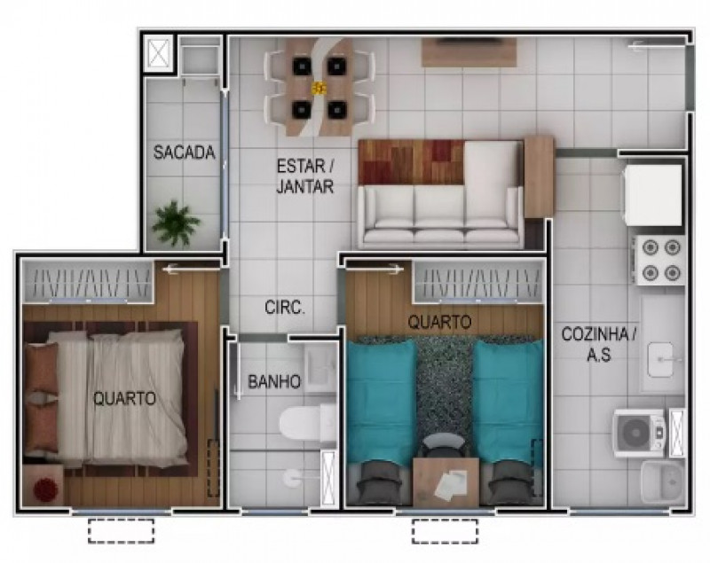 Apartamento à venda Jaraguá Esquerdo com 44m² e 2 quartos por R$ 220.000 - 860971194-whatsapp-image-2023-05-01-at-18.jpeg
