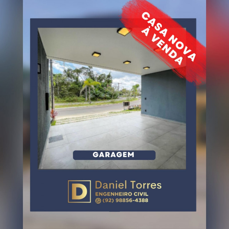 Casa de condomínio à venda Ponta Negra com 149m² e 3 quartos por R$ 780.000 - 1754322401-garagem.jpeg