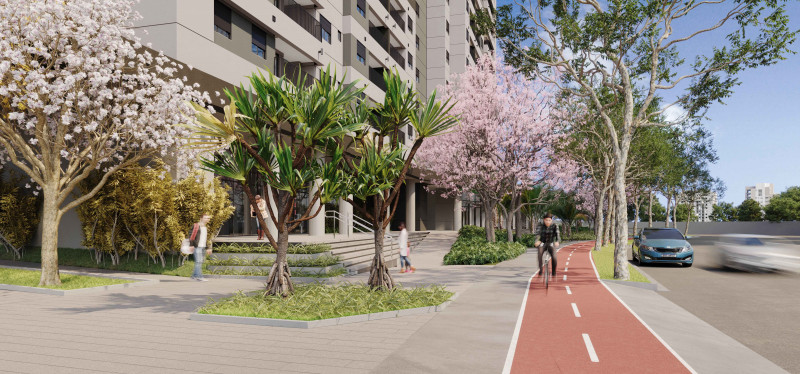 Apartamento à venda Vila Anastácio com 47m² e 2 quartos por R$ 460.000 - 1307246053-calcada.jpg