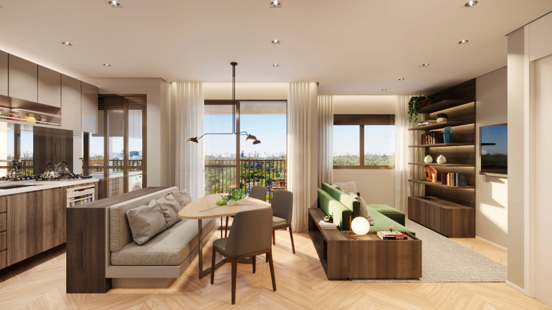 Apartamento à venda Vila Anastácio com 47m² e 2 quartos por R$ 460.000 - 517471973-sala-e-cozinha.jpg