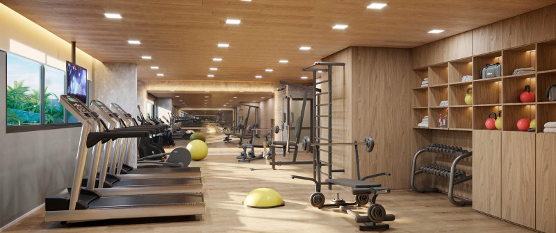 Apartamento à venda Vila Anastácio com 47m² e 2 quartos por R$ 460.000 - 839737117-academia.jpg