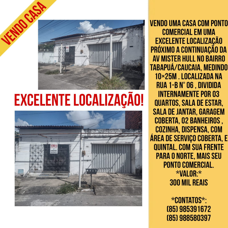 Casa à venda Tabapuá com 250m² e 3 quartos por R$ 300.000 - 701714896-casa.jpeg