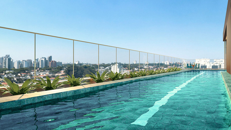 Studio à venda Vila Clementino com 25m² e 1 quarto por R$ 550.000 - 442145242-piscina.jpg