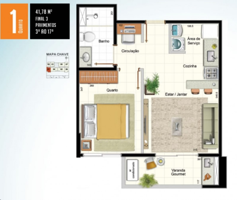 Apartamento à venda Centro com 42m² e 1 quarto por R$ 385.000 - 1758272767-planta-ap.jpg