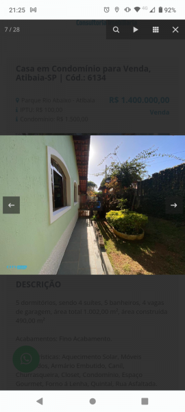 Casa de condomínio à venda Parque Rio Abaixo com 1002m² e 5 quartos por R$ 1.450.000 - 1000679432-screenshot-20230616-212503.png
