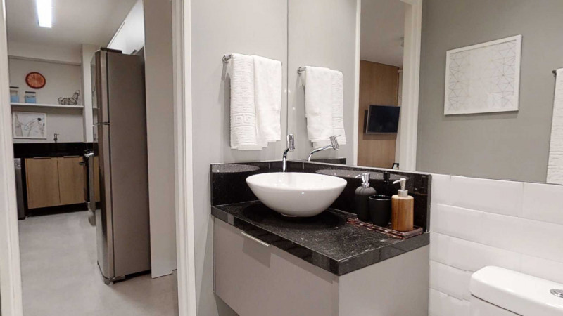 Apartamento à venda Ipiranga  com 35m² e 2 quartos por R$ 260.000 - 142315715-banheiro-decorado-influence-ipiranga-riva-incorporadora.jpg