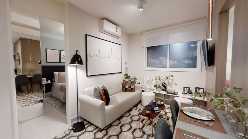Apartamento à venda Ipiranga  com 35m² e 2 quartos por R$ 260.000 - 1765149443-1-living-scaled.jpg