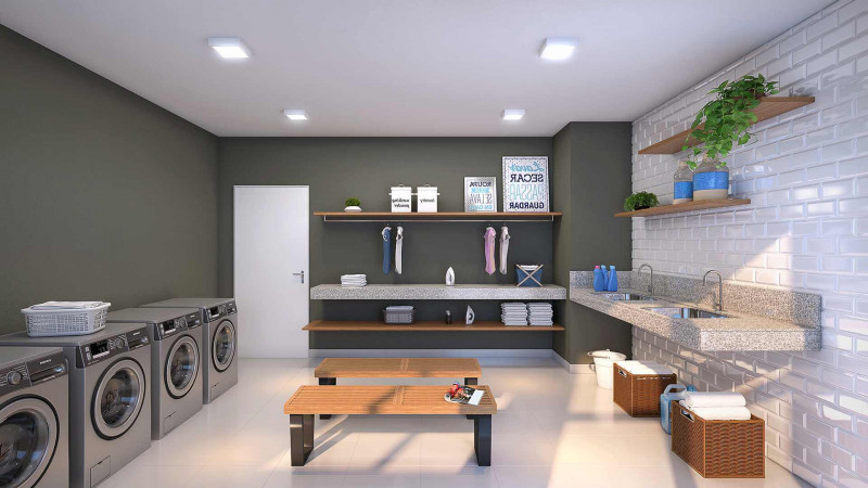 Apartamento à venda Ipiranga  com 35m² e 2 quartos por R$ 260.000 - 2083963778-lavanderia-influence-ipiranga-riva-incorporadora.jpg