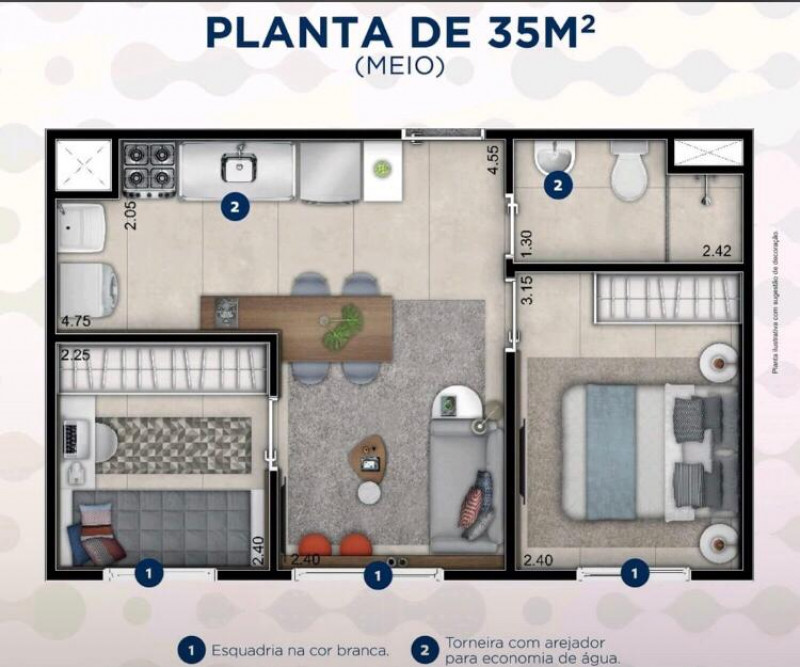 Apartamento à venda Ipiranga  com 35m² e 2 quartos por R$ 260.000 - 66197206-img-20230625-wa0004.jpg