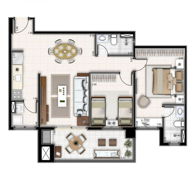 Apartamento à venda José Menino com 77m² e 2 quartos por R$ 750.000 - 822940916-3.jpg