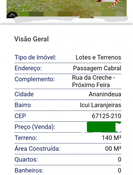 Terreno à venda Icuí-Guajará com 140m² e 1 quarto por R$ 45.000 - 1559810191-screenshot-20230710-164815-chrome.jpg