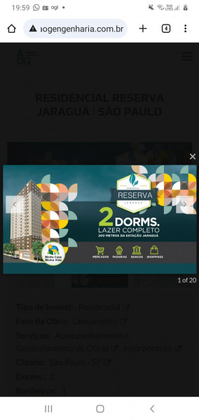 Apartamento à venda Jardim Rincão com 33m² e 2 quartos por R$ 140.000 - 1044657277-screenshot-20230710-195903-chrome.jpg