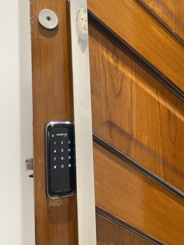 Apartamento à venda Águas Claras com 116m² e 3 quartos por R$ 870.000 - 421698971-fechadura-eletronica-nas-duas-portas-de-entrada.jpeg