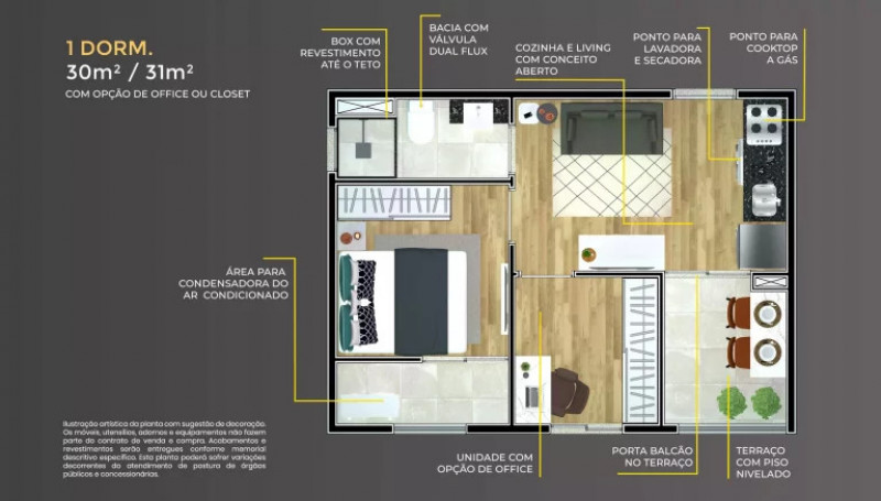 Apartamento à venda Vila Moraes com 3049m² e 1 quarto por R$ 365.000 - 1279845798-28-planta-1dorm-768x437.jpeg