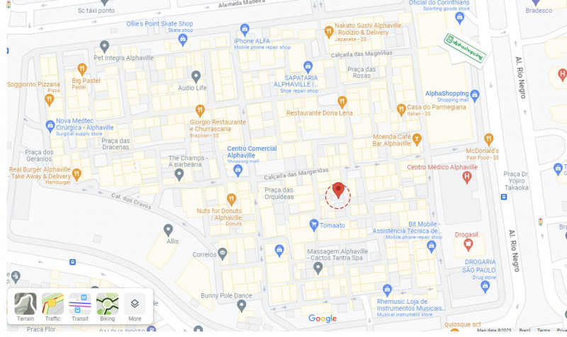 Comercial à venda Alphaville Comercial com 96m² e 1 quarto por R$ 450.000 - 170033777-mapa.jpg