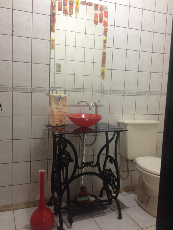 Casa de condomínio à venda Campestre com 117m² e 3 quartos por R$ 570.000 - 1393485181-lavabo.JPG