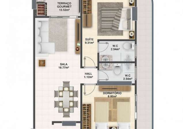 imóvel com 110m²