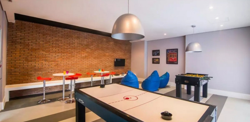 Apartamento à venda Vila Matias com 50m² e 1 quarto por R$ 370.000 - 1152416918-salao-de-jogos.jpg