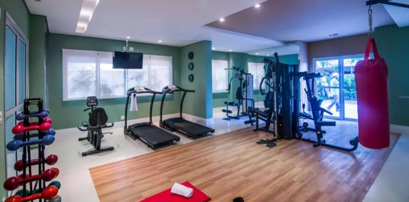 Apartamento à venda Vila Matias com 50m² e 1 quarto por R$ 370.000 - 301315932-academia1.jpg